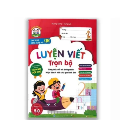 Sách - Vở Luyện Viết Trọn Bộ Bìa Đỏ - Hành Trang Vào Lớp 1 - Ứng Dụng Công Nghệ Mã QR Hiện Đại Nhất 5.0