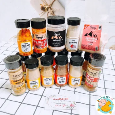 Gia vị nấu ăn dặm, Gia đình Muối Hồng Vipep, Các loại bột gia vị Goodbabyvn
