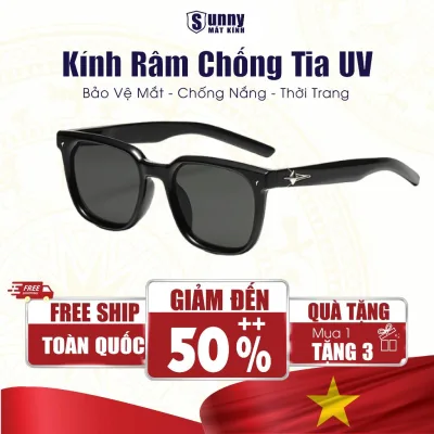 Kính Râm Gọng Vuông Nam Nữ Chống Tia Uv 400 Chống Nắng Chống Bụi SUNNY MẮT KÍNH Phụ Kiện Thời Trang Đi Học Đi Làm
