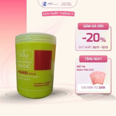 Silky Herb Balm 1000ml – Herbal Oil Absorber to Soften Hair & Daily Care