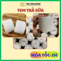Tem Decal Nhiệt Trà Sữa, Dán Ly Cà Phê, Trà Chanh 35x22mm, 40x30mm, 50x30mm, 58x40mm ,In Rõ Nét, Dính Lâu, Cảm Nhiệt Tốt