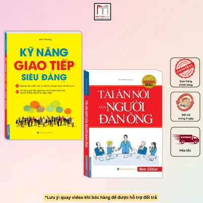 Sách - Combo 2 cuốn Kỹ năng giao tiếp siêu đẳng + Tài ăn nói của người đàn ông (bìa mềm)