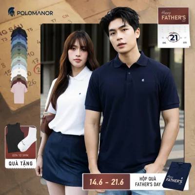 Áo polo nam cao cấp BASIC DIAMOND, POLO QUỐC DÂN vải CVC Diamond, sang trọng - POLOMANOR