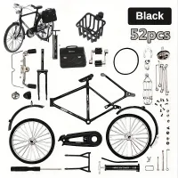 Diy Hợp Kim Mini Xe Đạp Mô Hình Retro Mô Phỏng Kim Loại Xe Đạp Lắp Ráp Bộ Sưu Tập Giáo Dục Đồ Chơi Cho Trẻ