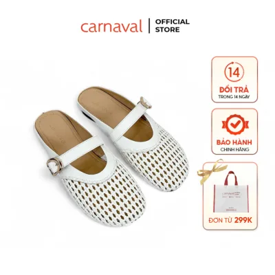 Giày Sục Nữ Carnaval Quai Ngang Da Đan Lưới Thoáng Khí – Dép Sục Nữ Đi Chơi, Đi Làm - VS178