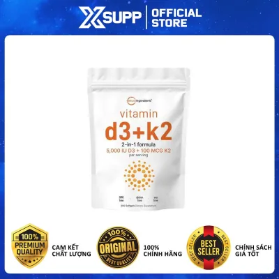 Micro vitamin D3 5000 + K2 (300 tablets)