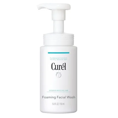 Sữa rửa mặt tạo bọt Nhật Bản không mùi thơm, 2 Oz Curel để cân bằng độ pH (Da, Da, Rửa mặt hàng ngày Chăm sóc da mặt và dưỡng ẩm 5 Chăm sóc da) Khô nhạy cảm