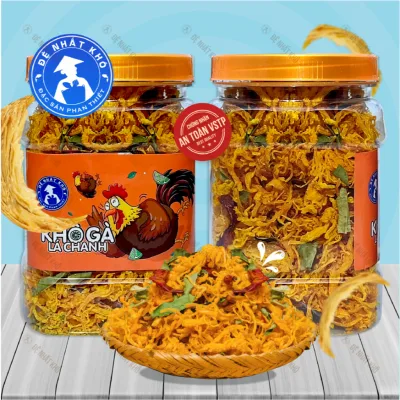 Khô gà lá chanh 1KG Đệ Nhất Khô đồ ăn vặt ngon giá rẻ Đặc Sản Phan Thiết