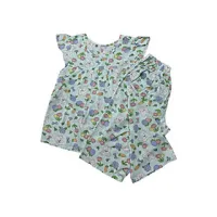 Đồ bộ nữ,đồ ngủ lửng mặc nhà vải lanh BL 145 họa tiết dễ thương size 45-70kg