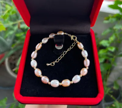 🍁[ TRANG SỨC ĐẸP ] Chuỗi ngọc trai giọt nước 7ly phối châu bi tuyệt đẹp,hàng shop gia công.