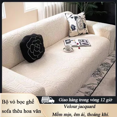 Vỏ Bọc Ghế Sofa Màu trơn chống trầy xước và chống bám bẩn Bộ vỏ ghế sofa hình chữ L-Decor Home