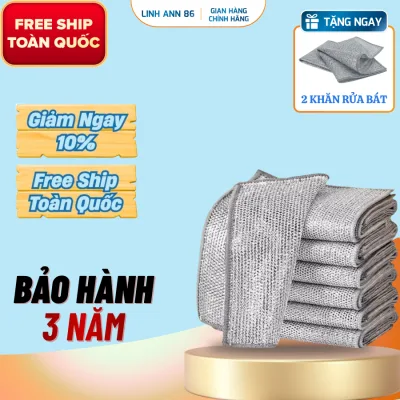 Khăn rửa chén lưới kim loại, rửa chén xoong nồi, các vật dụng đa năng, sạch sẽ