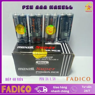 1 Hộp 40v Pin MAXELL 1.5V- Pin AAA , Pin 3A dùng Cho Remote Máy Lạnh(tv), Đồ Chơi,điều khiển các loại-fadico