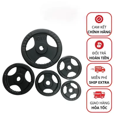 Tạ bánh gang tập gym 1kg, 2kg, 3kg, 5kg phi 30mm , đĩa tạ sắt tập tay Loại 1 giá rẻ