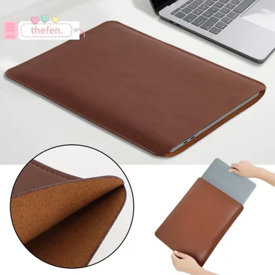 Cặp laptop chống nước THEFEN, 13-15 inch, da PU lót sợi nhỏ, cho máy tính bảng/laptop Dell