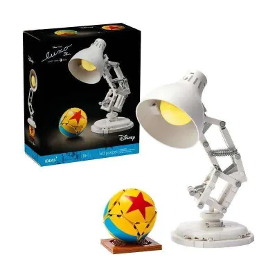 Tương thích với LEGO 21357 Đèn bàn nhỏ Pixar Mô hình đồ chơi lắp ráp Trang trí quà sinh nhật cho trai và bé gái