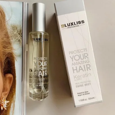 Xịt Dưỡng KERATIN LUXLISS LUXURY, Xịt Dưỡng Tóc Chăm Sóc Tóc Hư Tổn Hương Nước Hoa | Made in USA | 50ml