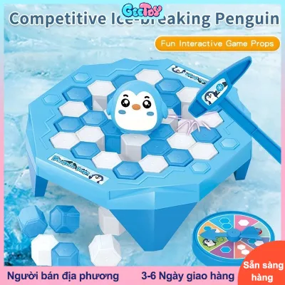GeeToy 🐧Ice Breaking Chim Cánh Cụt Trò Chơi Đồ Chơi Cha Mẹ Con Tương Tác Đồ Chơi Bảng Xếp Hình Trò Chơi Cho Gia Đình Trò Chơi Bàn