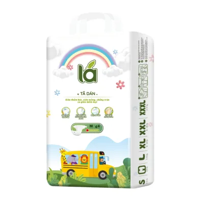Tã dán bỉm Lá M64/ Tã dán trẻ em bỉm Lá 64 miếng