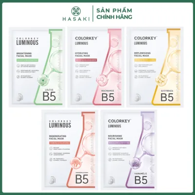 Mặt Nạ Colorkey Luminous B5 Dưỡng Ẩm Sáng Da Căng Bóng Facial Mask 25ml/Miếng Hasaki Chính Hãng
