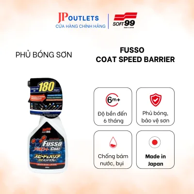 Chai xịt bảo dưỡng sơn xe Soft99 Fusso Coat Speed & Barrier Hand Spray W-208 500ml
