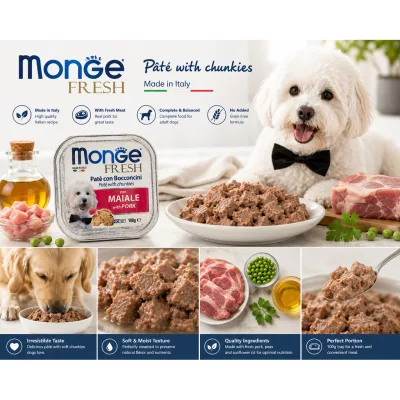 Thức Ăn Dinh Dưỡng Cao Cấp Pate Monge Cho Chó - Thức Ăn Hạt Bổ Dưỡng