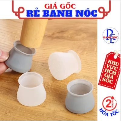 SET 50 Miềng Lót Bọc Chân Bàn Ghế Silicon Chống Trơn Trượt, Trầy Xước, Giảm Ồn - Vỏ Đệm Chân Bàn Ghế
