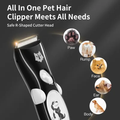 Tông Đơ Cắt Tỉa Lông Thú Cưng Chống Nước Pet Trimmer - pin lithium tích hợp 🔰Phụ Kiện Thuận Lợi🔰