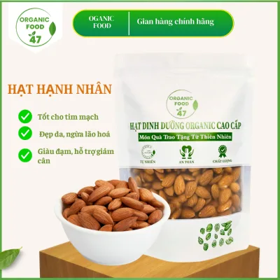 Hạt hạnh nhân SỐNG nấu sữa tốt cho sức khoẻ, Hạt hạnh nhân chuẩn LOẠI 1 cao cấp chất lượng
