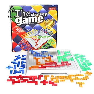 SKJK Jigsaw Nga Khối Xếp Hình, Giải Trí Gia Đình Trò Chơi Chiến Thuật Vui Nhộn Bảng Blokus, Sáng Tạo 4 Người Xếp Hình Vuông Trò Chơi Blokus Board Game Trò Chơi Thông Minh
