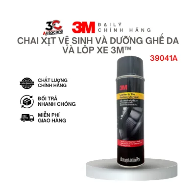 Chai Xịt Vệ Sinh Bảo Dưỡng Da, Nhựa & Lốp Xe 3M 39041A - Nhập Khẩu Chính Hãng