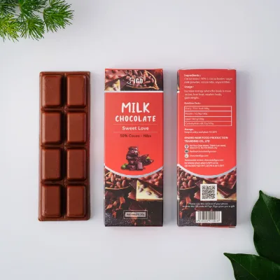 Kẹo socola sữa Hạt cacao 20g FIGO, đồ ăn vặt siêu ngon