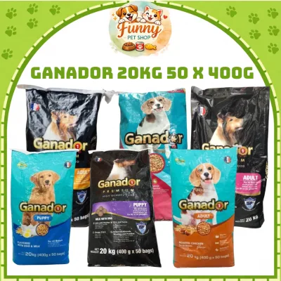 Ganador Dog Food 20kg Bag (400g X 50)