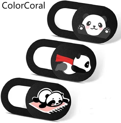 Vỏ che camera laptop ColorCoral Slide 3 chiếc siêu mỏng cho Echo Show, MacBook Pro/Air, Chromebook, PC - Panda