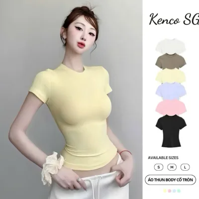 Áo Thun Ôm Body Cotton Mịn Co Giãn- KENCO clothing Sài Gòn