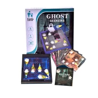 Đồ chơi thông minh- Board Game xếp hình đèn pin bắt ma Ghost Catchers 30 thẻ 60 câu đố thông minh sáng tạo cho bé