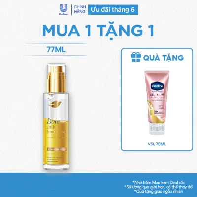 Serum & Dầu dưỡng Dove 2 trong 1 chứa 7% Amino Acid cho tóc bóng 5X