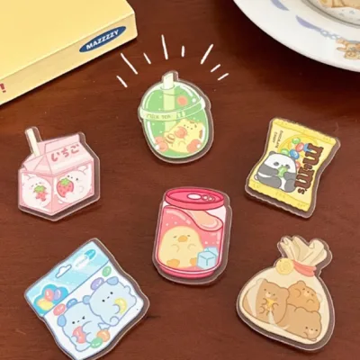 Set 2 Cái Ghim Cài Gói Bánh Kẹo Ăn Vặt Trang Trí Balo, Cặp Sách, Túi Tote, Hộp Bút🍬🍪