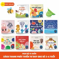 Sách - Combo 10 Quyển Ehon Phát Triển Tư Duy Cho Bé 0 - 6 Tuổi - Song Ngữ Việt Anh