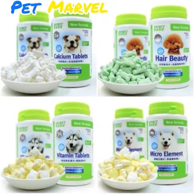 1 viên Canxi/Vitamin/Khoáng/Dưỡng lông bổ sung dinh dưỡng, kích thích ăn uống cho chó mèo chính hãng Spirit
