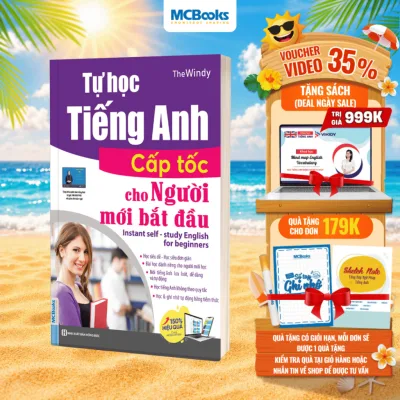 Sách - Tự Học Tiếng Anh Cấp Tốc Cho Người Mới Bắt Đầu - Kèm App Học Online