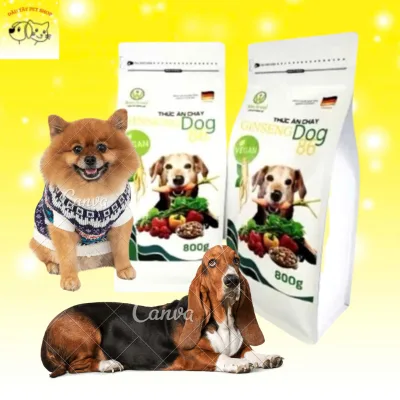 Hạt chay cho chó Windog - Thức ăn hữu cơ cho chó - Hạt cho chó Ginseng Dog 86 - Thức ăn cho chó mọi lứa tuổi
