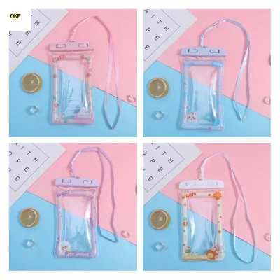 Hộp đựng điện thoại chống nước OKF, Túi đựng điện thoại di động Túi đựng điện thoại di động Túi chống nước, Túi chống mưa màn hình dễ thương Túi đựng điện thoại di động trong suốt khô dưới nước Túi trượt tuyết