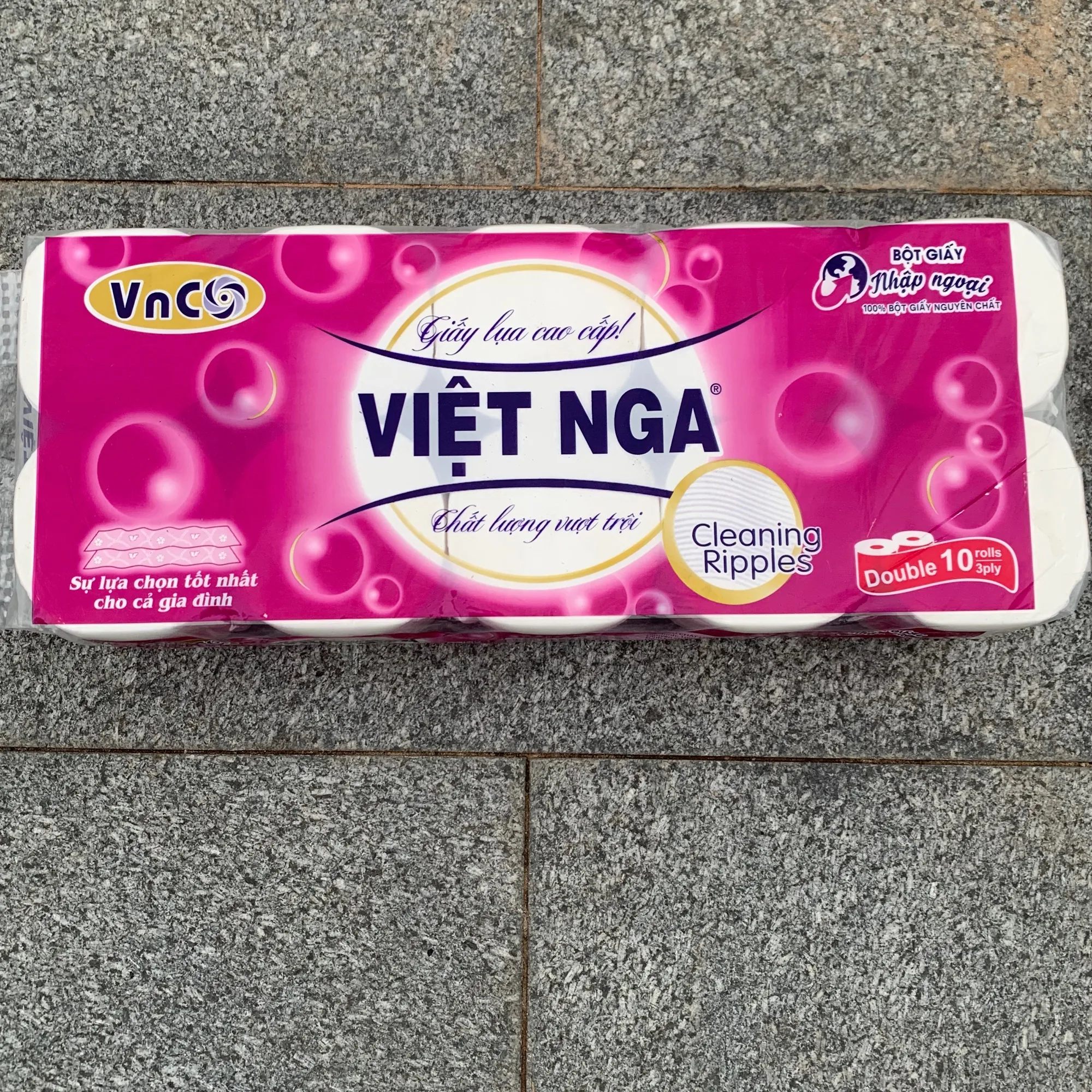 Giấy vệ sinh việt Nga (900g 3 lớp giấy lụa cao cấp  )