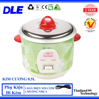NỒI CƠM ĐIỆN KIM CƯƠNG NẮP RỜI - 0,5L - 1 NGƯỜI ĂN