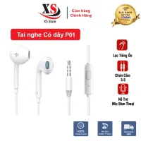 Tai Nghe Có Dây XS Store E01, E31S - Có Míc Nghe Gọi, Âm Thanh Hifi, Jack Cắm 3.5mm