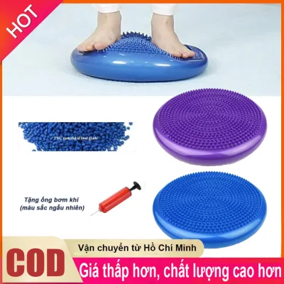 PVC yoga cân bằng mat bơm hơi massage đệm làm dày chống nổ chân trần phục hồi mat bàn đạp mềm