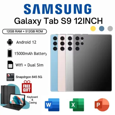 Máy Tính Bảng Samsung Galaxy Tab S9 12 inch 5G - RAM 16GB, ROM 512GB | Phục vụ học tập & công việc