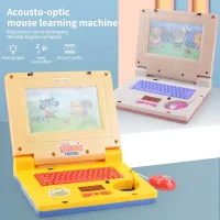 Đồ chơi máy tính laptop mô phỏng cho bé có ánh sáng, âm nhạc, máy tính hoạt hình, đồ chơi giáo dục sớm khai sáng cho trẻ em
