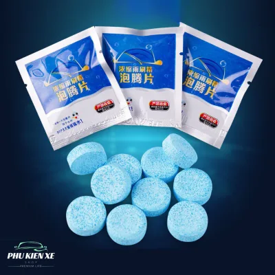 Combo of 10 Effervescent Tablets for Cleaning Car Windows - Cleans Glass, 1 Tablet Makes 4 Liters of Water - Car Care - Environmentally Friendly